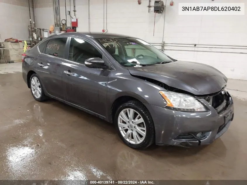 2013 Nissan Sentra Sl VIN: 3N1AB7AP8DL620402 Lot: 40139741