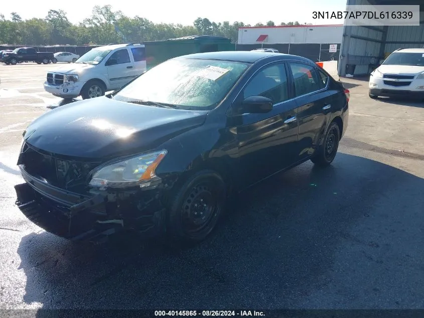 2013 Nissan Sentra Sv VIN: 3N1AB7AP7DL616339 Lot: 40145865