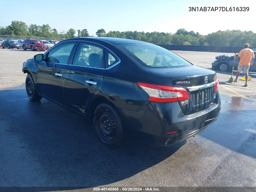 2013 Nissan Sentra Sv VIN: 3N1AB7AP7DL616339 Lot: 40145865