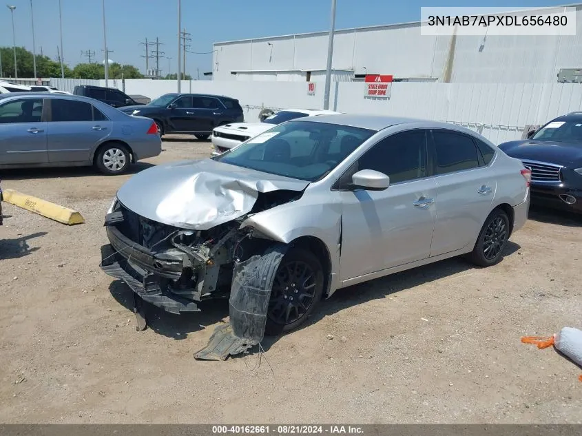 2013 Nissan Sentra Sv VIN: 3N1AB7APXDL656480 Lot: 40162661