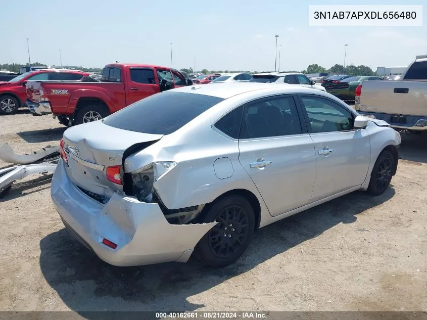 2013 Nissan Sentra Sv VIN: 3N1AB7APXDL656480 Lot: 40162661