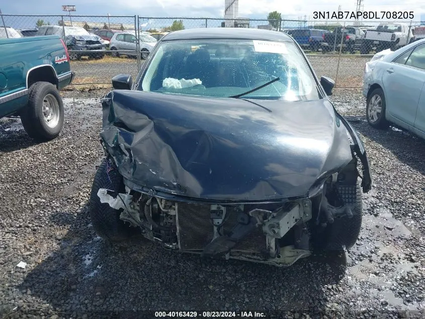 2013 Nissan Sentra Sv VIN: 3N1AB7AP8DL708205 Lot: 40163429