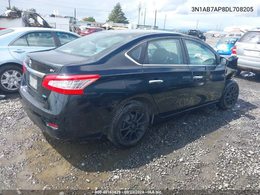 3N1AB7AP8DL708205 2013 Nissan Sentra Sv