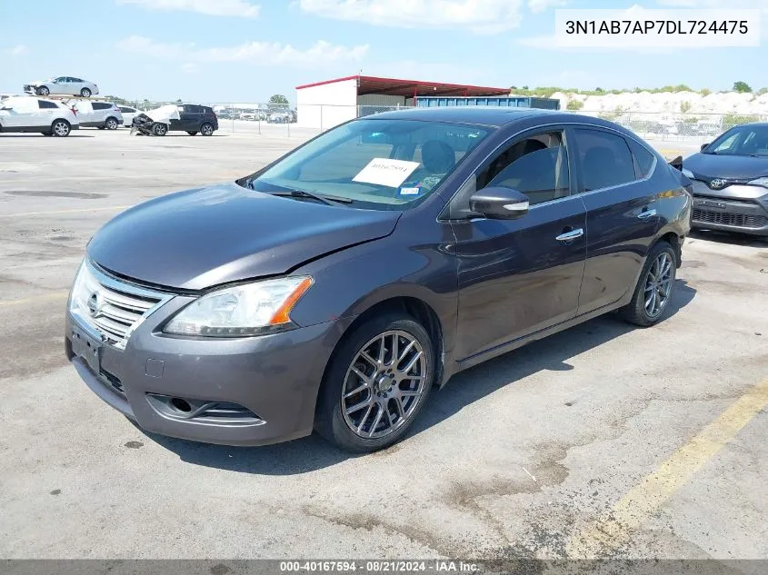 3N1AB7AP7DL724475 2013 Nissan Sentra Sl