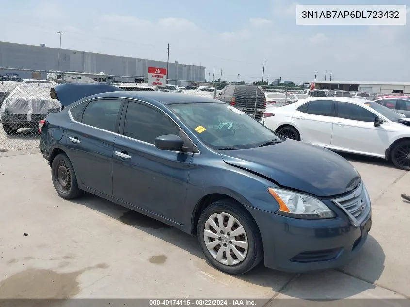 3N1AB7AP6DL723432 2013 Nissan Sentra Sv