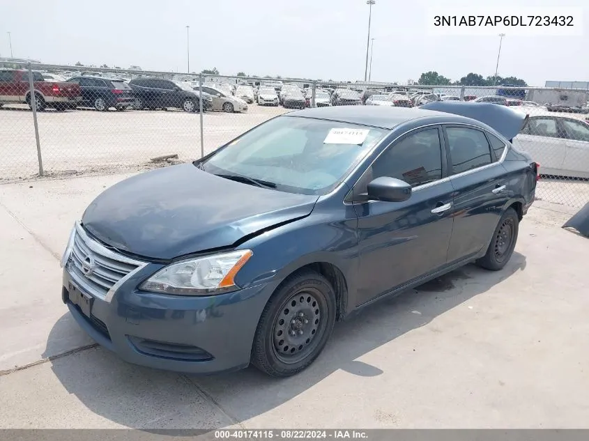 3N1AB7AP6DL723432 2013 Nissan Sentra Sv