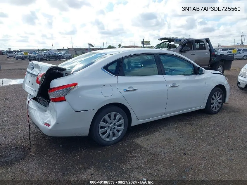 3N1AB7AP3DL725560 2013 Nissan Sentra S