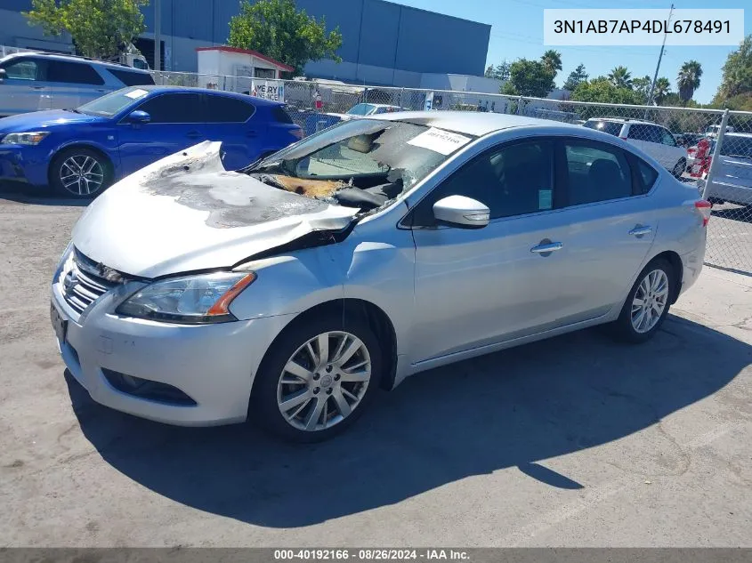 3N1AB7AP4DL678491 2013 Nissan Sentra Sl