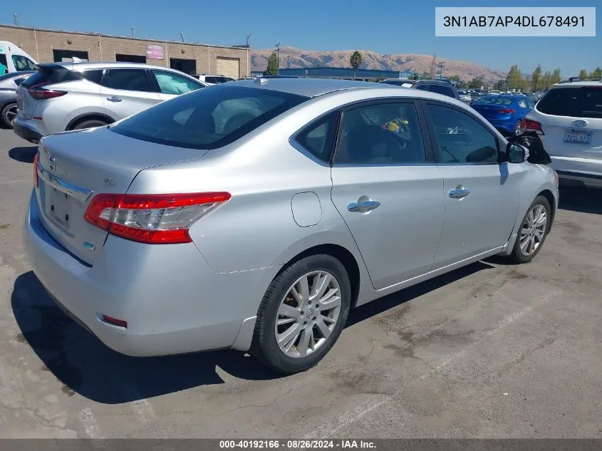 3N1AB7AP4DL678491 2013 Nissan Sentra Sl