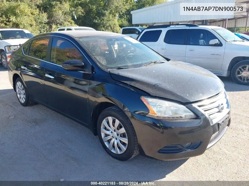 2013 Nissan Sentra Sv VIN: 1N4AB7AP7DN900573 Lot: 40221183