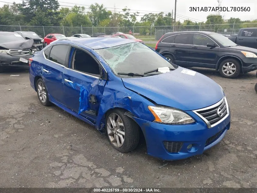 2013 Nissan Sentra Sr VIN: 3N1AB7AP3DL780560 Lot: 40225759