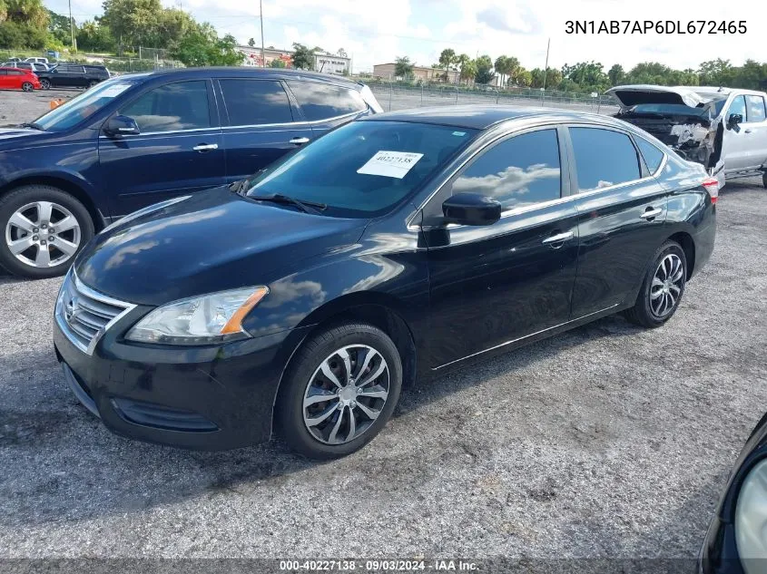 3N1AB7AP6DL672465 2013 Nissan Sentra Sv