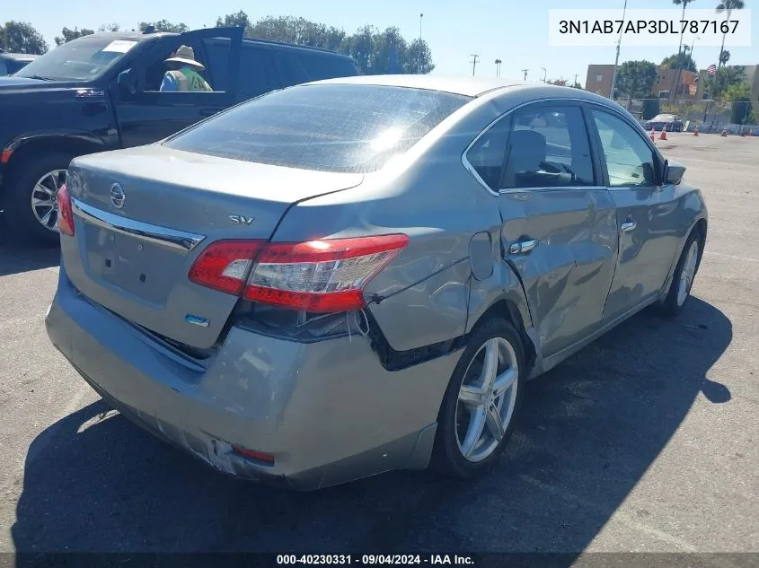 2013 Nissan Sentra Sv VIN: 3N1AB7AP3DL787167 Lot: 40230331