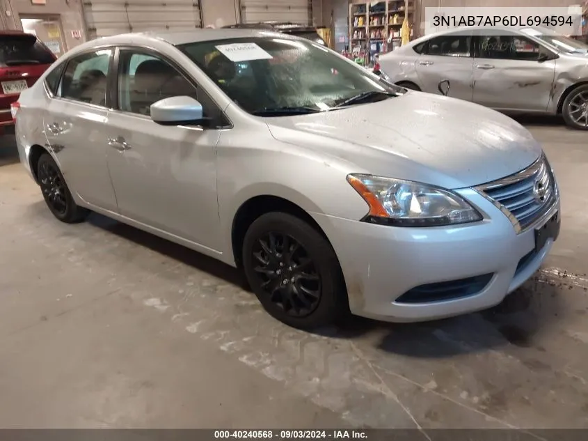 3N1AB7AP6DL694594 2013 Nissan Sentra Sv