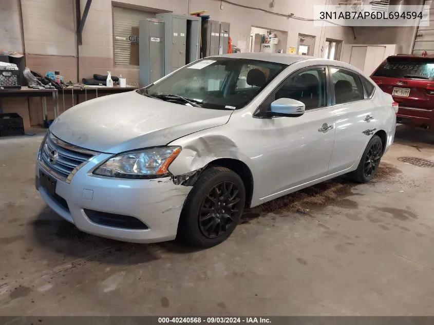 3N1AB7AP6DL694594 2013 Nissan Sentra Sv