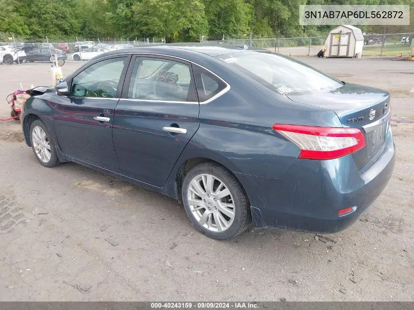 2013 Nissan Sentra Sl VIN: 3N1AB7AP6DL562872 Lot: 40243159