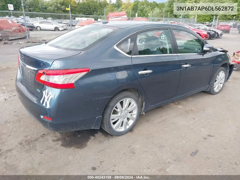 2013 Nissan Sentra Sl VIN: 3N1AB7AP6DL562872 Lot: 40243159