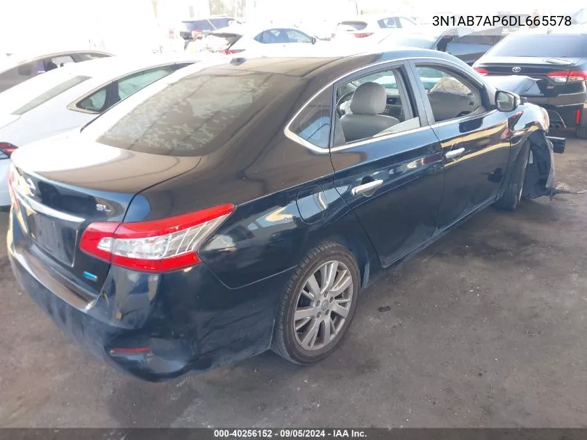 2013 Nissan Sentra S/Sv/Sr/Sl VIN: 3N1AB7AP6DL665578 Lot: 40256152