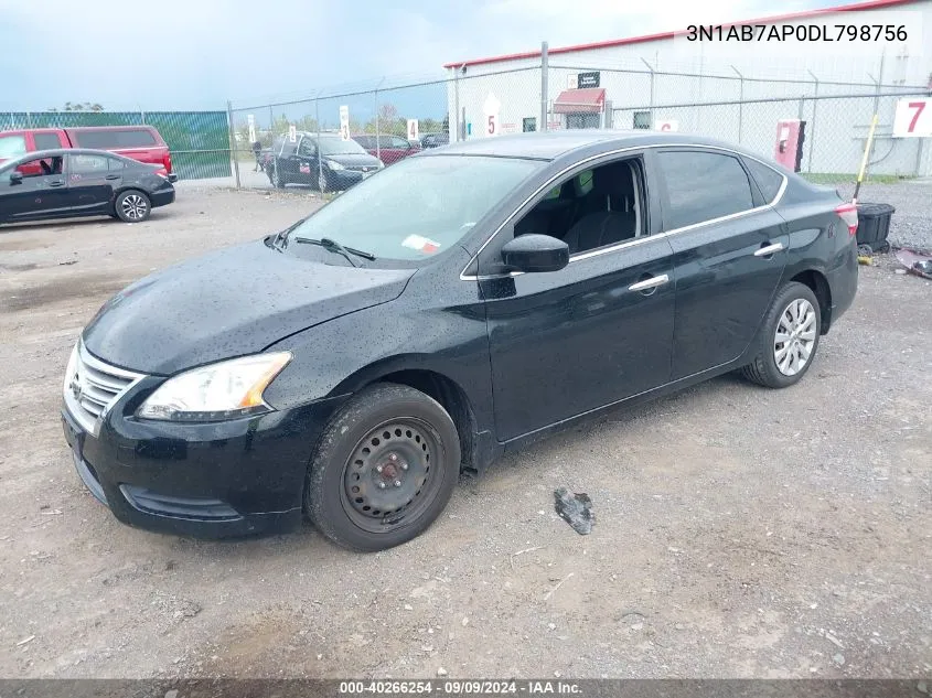 3N1AB7AP0DL798756 2013 Nissan Sentra S