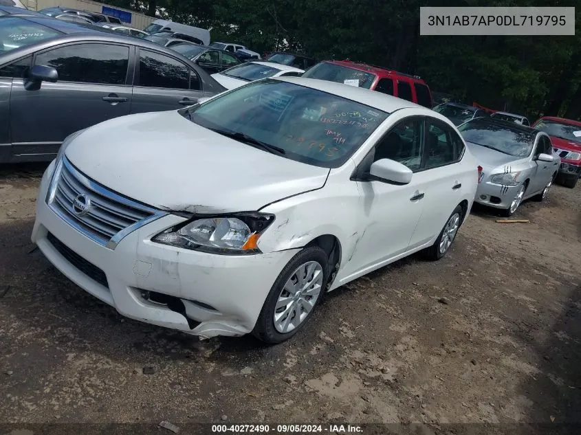 2013 Nissan Sentra Sv VIN: 3N1AB7AP0DL719795 Lot: 40272490