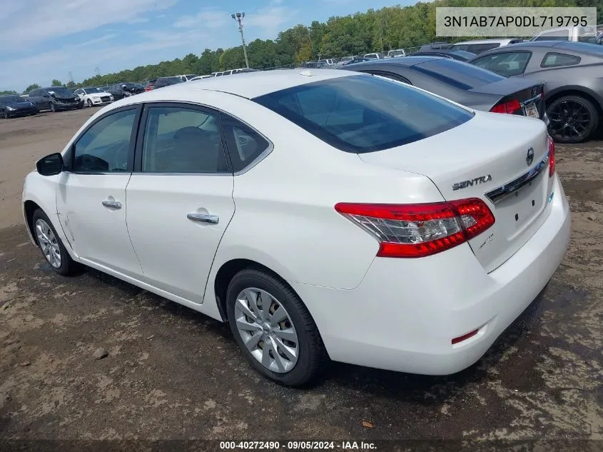 2013 Nissan Sentra Sv VIN: 3N1AB7AP0DL719795 Lot: 40272490