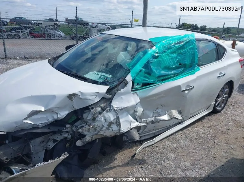 3N1AB7AP0DL730392 2013 Nissan Sentra Sr