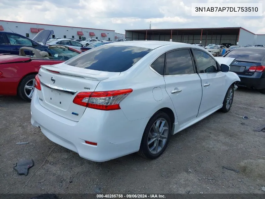 2013 Nissan Sentra Sr VIN: 3N1AB7AP7DL753510 Lot: 40285758