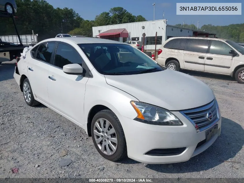 2013 Nissan Sentra Sv VIN: 3N1AB7AP3DL655056 Lot: 40308278