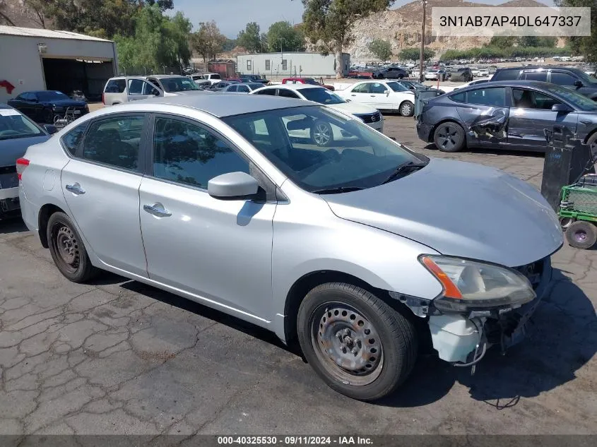 3N1AB7AP4DL647337 2013 Nissan Sentra Sv