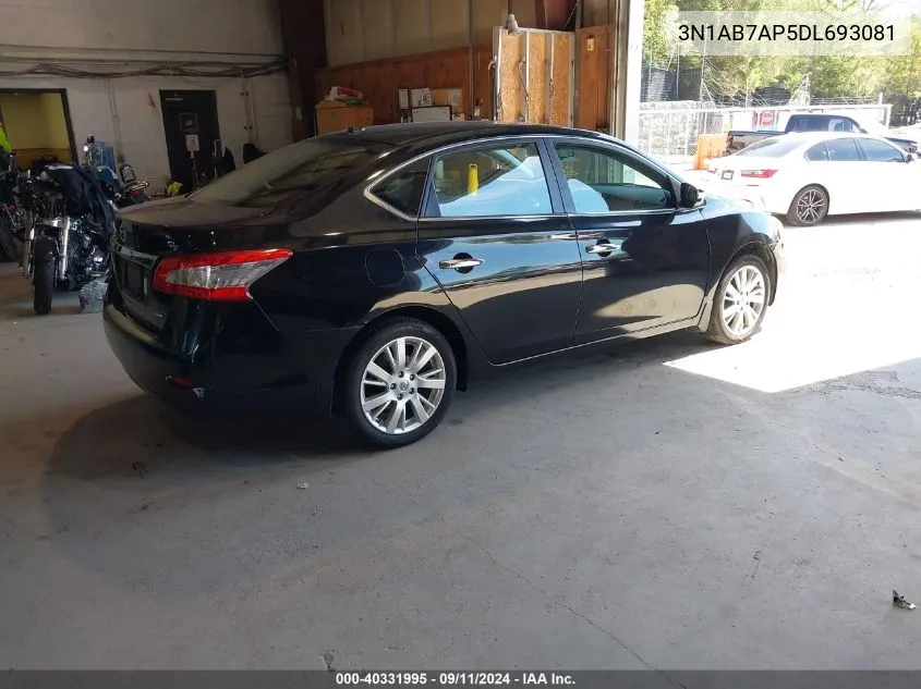 2013 Nissan Sentra Sl VIN: 3N1AB7AP5DL693081 Lot: 40331995