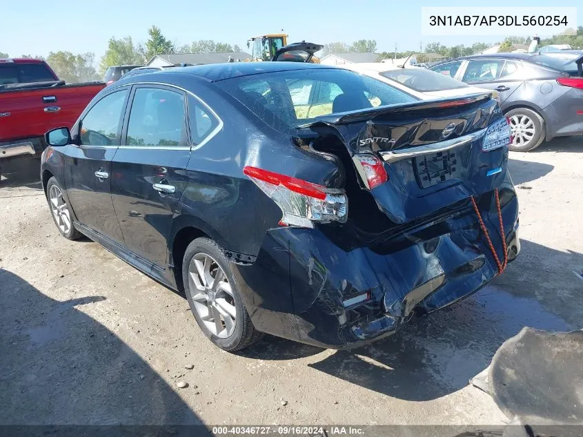 2013 Nissan Sentra Sr VIN: 3N1AB7AP3DL560254 Lot: 40346727