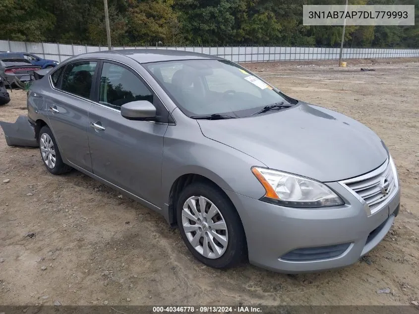 2013 Nissan Sentra Sv VIN: 3N1AB7AP7DL779993 Lot: 40346778