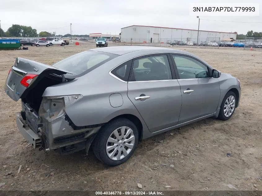 2013 Nissan Sentra Sv VIN: 3N1AB7AP7DL779993 Lot: 40346778