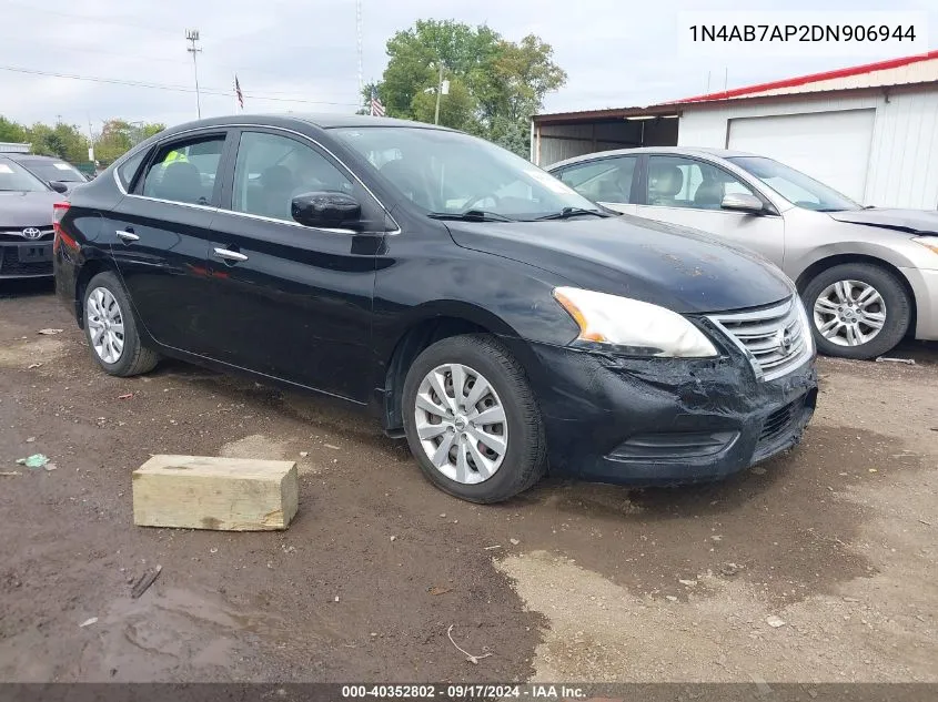 2013 Nissan Sentra Sv VIN: 1N4AB7AP2DN906944 Lot: 40352802