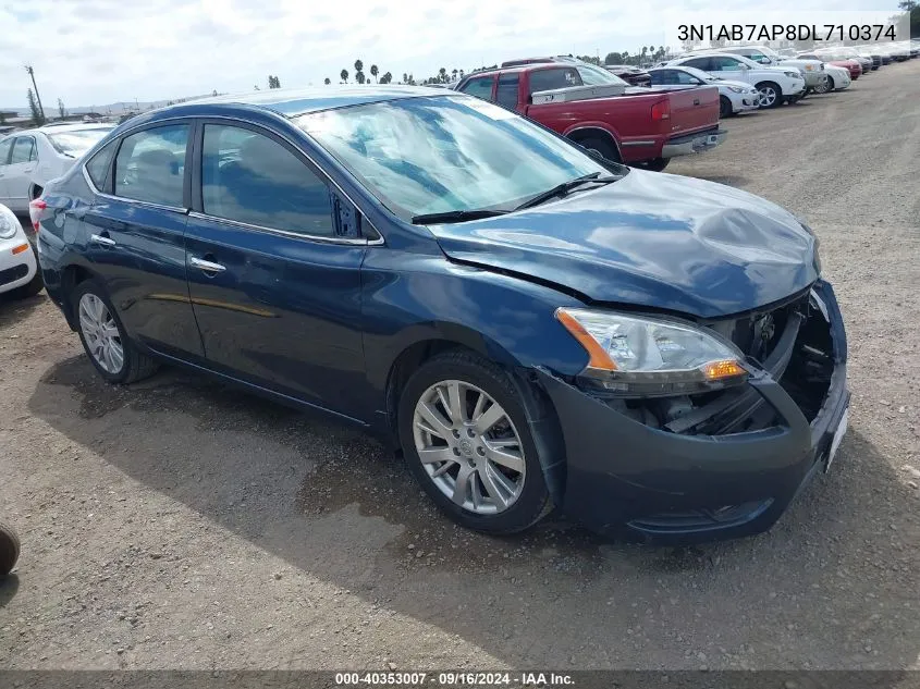 2013 Nissan Sentra Sl VIN: 3N1AB7AP8DL710374 Lot: 40353007