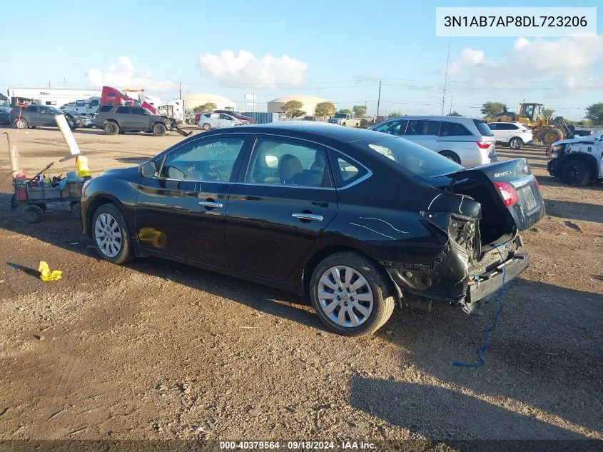 2013 Nissan Sentra S/Sv/Sr/Sl VIN: 3N1AB7AP8DL723206 Lot: 40379564