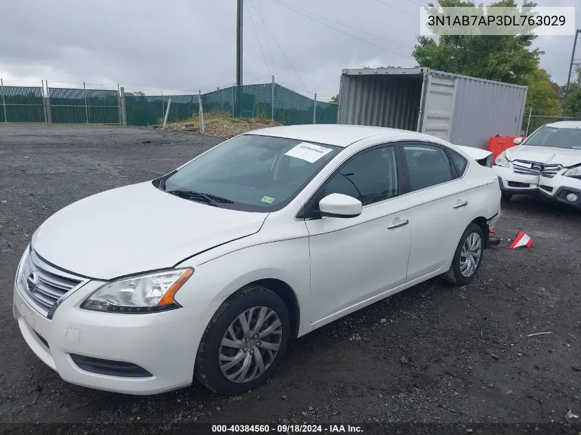 3N1AB7AP3DL763029 2013 Nissan Sentra S