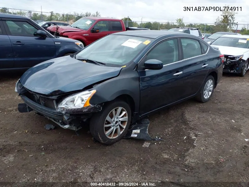 2013 Nissan Sentra Sv VIN: 3N1AB7AP9DL774911 Lot: 40418432