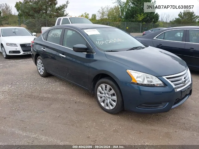 3N1AB7AP7DL638857 2013 Nissan Sentra Sv