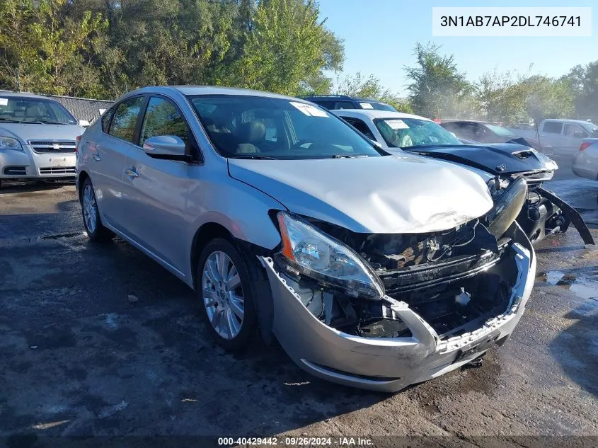 2013 Nissan Sentra Sl VIN: 3N1AB7AP2DL746741 Lot: 40429442