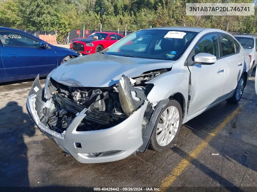 2013 Nissan Sentra Sl VIN: 3N1AB7AP2DL746741 Lot: 40429442