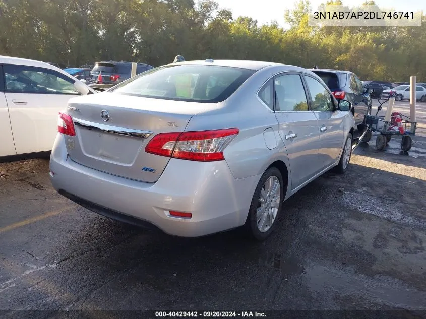 3N1AB7AP2DL746741 2013 Nissan Sentra Sl