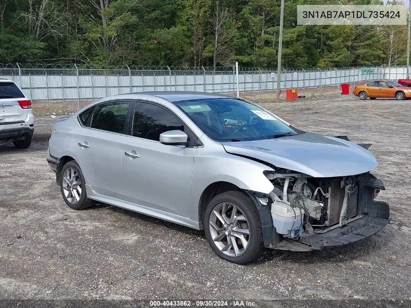 2013 Nissan Sentra S/Sv/Sr/Sl VIN: 3N1AB7AP1DL735424 Lot: 40433862