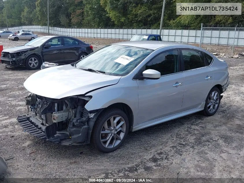 2013 Nissan Sentra S/Sv/Sr/Sl VIN: 3N1AB7AP1DL735424 Lot: 40433862