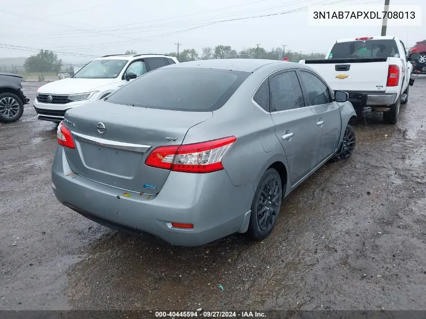 2013 Nissan Sentra Sv VIN: 3N1AB7APXDL708013 Lot: 40445594