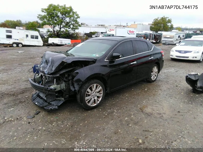 2013 Nissan Sentra Sl VIN: 3N1AB7AP7DL744175 Lot: 40447809