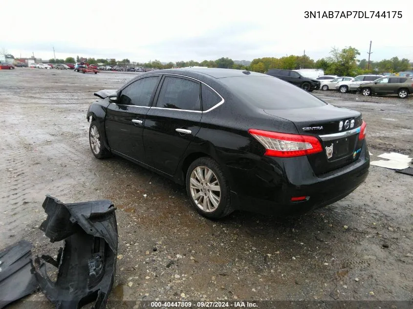 2013 Nissan Sentra Sl VIN: 3N1AB7AP7DL744175 Lot: 40447809