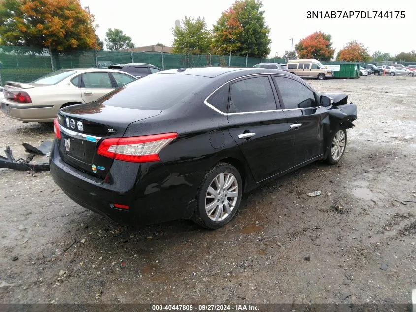 2013 Nissan Sentra Sl VIN: 3N1AB7AP7DL744175 Lot: 40447809