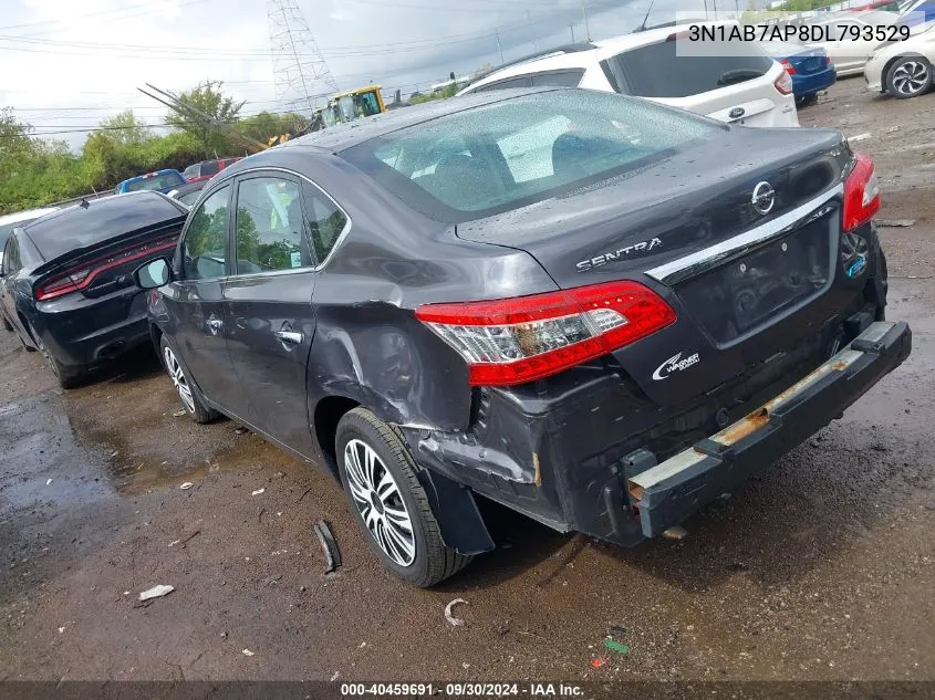 2013 Nissan Sentra S/Sv/Sr/Sl VIN: 3N1AB7AP8DL793529 Lot: 40459691