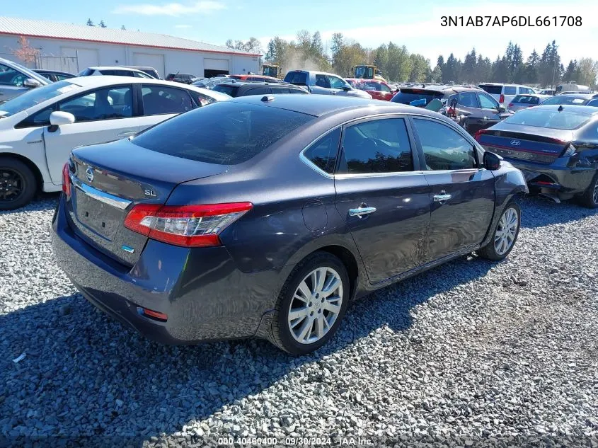 3N1AB7AP6DL661708 2013 Nissan Sentra Sl